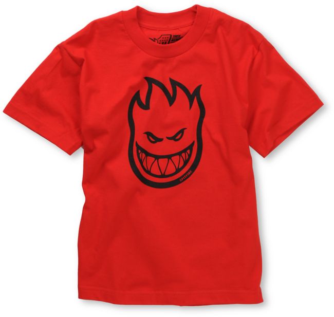 Spitfire Boys Bighead Red Tee Shirt