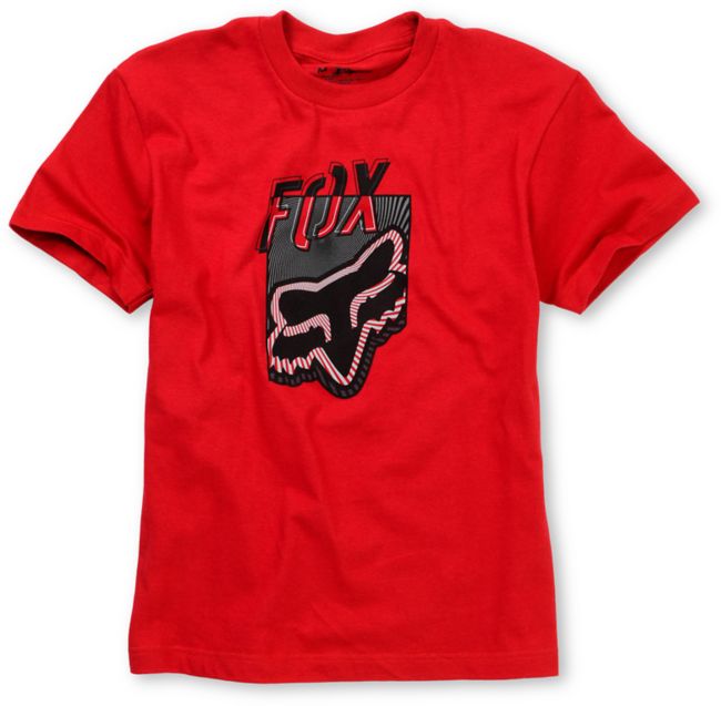 Fox Dedicate Boys Red Tee Shirt