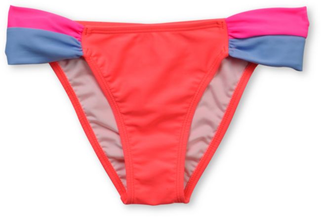 ONeill Plaidtastic Pink & Orange Bikini Bottom