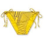 Raisins Shaka Love Yellow Tie Bikini Bottom