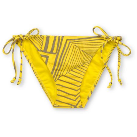 Island Soul Shaka Love Yellow Tie Bikini Bottom