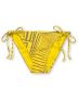 Island Soul Shaka Love Yellow Tie Bikini Bottom