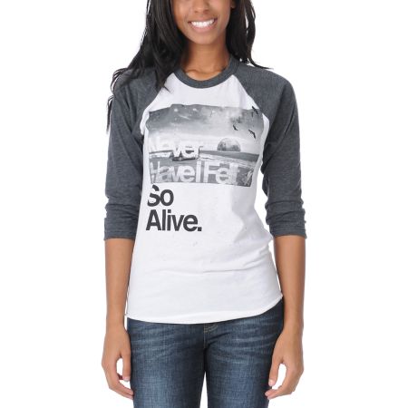 Glamour Kills Hunting To Feel Charcoal Baseball Tee Shirt