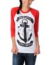 Glamour Kills Anchors Away Red Baseball Tee Shirt