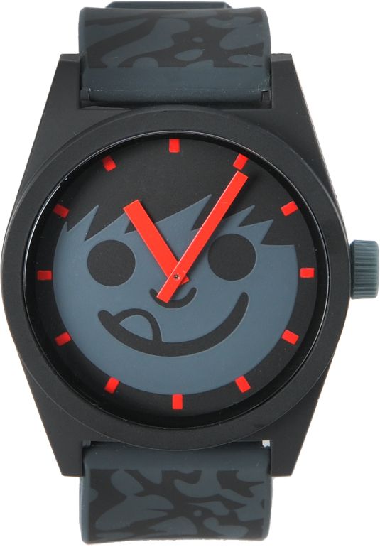 Neff Daily Krinkle Black & Grey Analog Watch