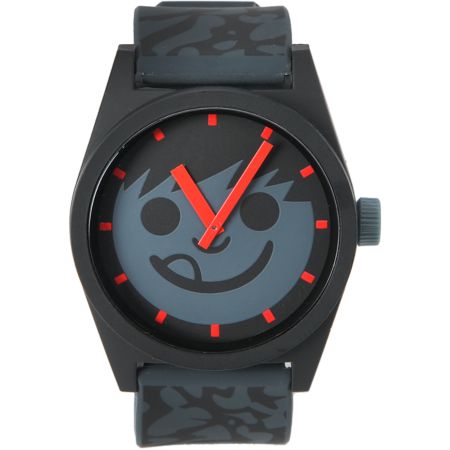 Neff Daily Krinkle Black & Grey Analog Watch 
