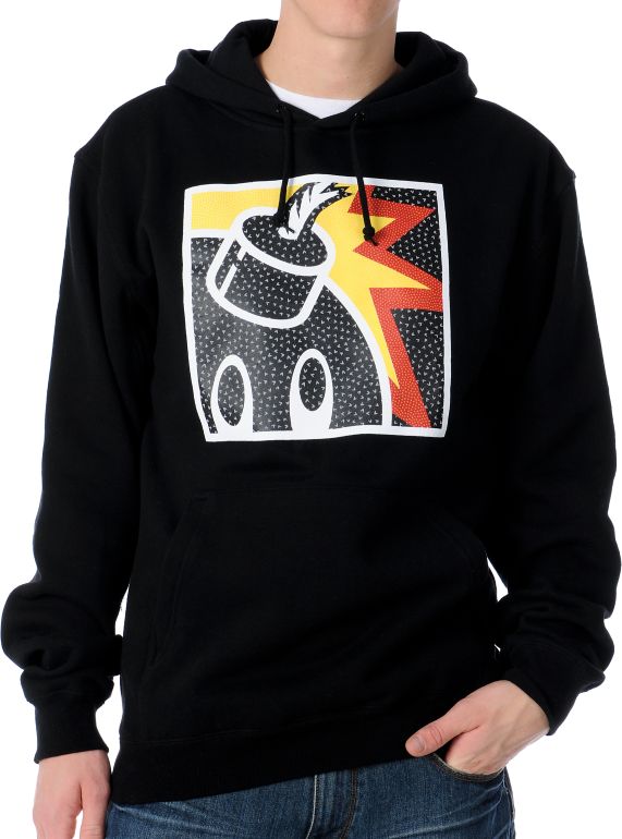 The Hundreds Pattern Square Black Pullover Hoodie