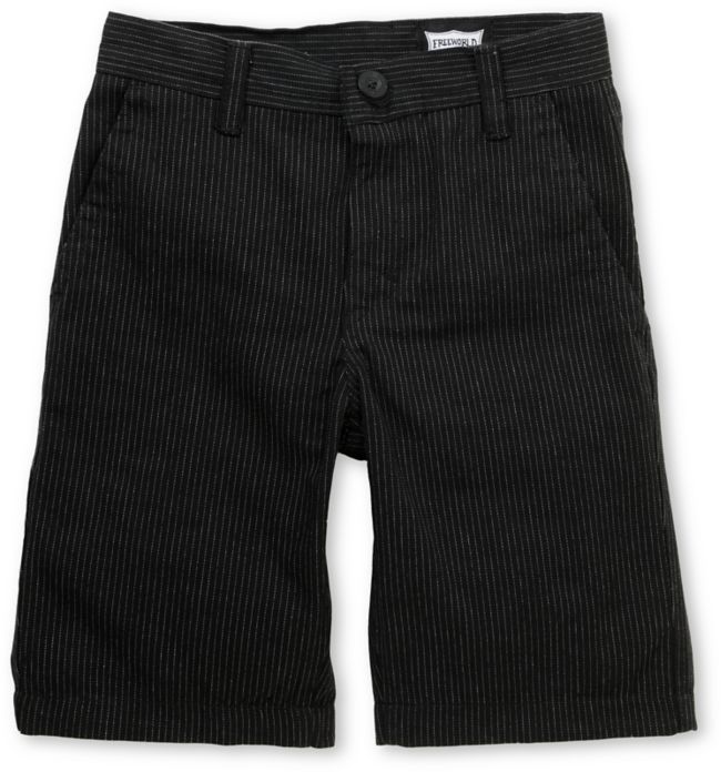 Free World Bandit Black Pinstripe Boys Shorts