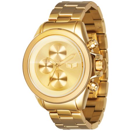 Vestal ZR-2 Polished Gold Chronograph Watch