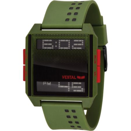 Vestal Digichord Army Green Guys Digital Watch