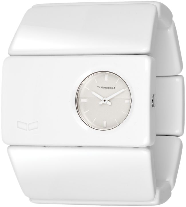 Vestal Rosewood White Analog Watch