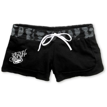 SRH Cheetah Spot Black Knit Shorts