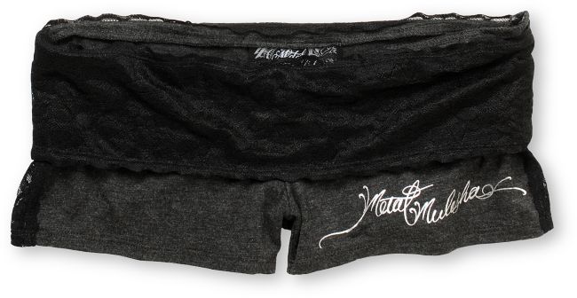 Metal Mulisha Girls Sidda Charcoal Knit Shorts