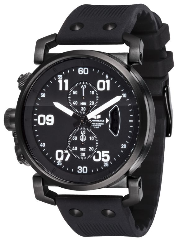 Vestal USS Observer Black Chronograph Watch