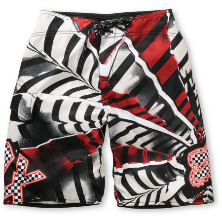 Fox Boys Shattered Red Board Shorts