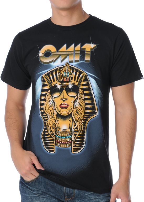 Omit Cosmic King Black Tee Shirt