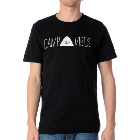 Poler Camp Vibes Black Tee Shirt