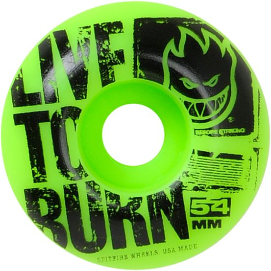 Spitfire Striker 54mm Green & Black Skateboard Wheels