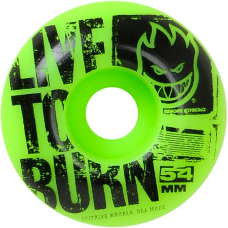 Spitfire Striker 54mm Green & Black Skateboard Wheels