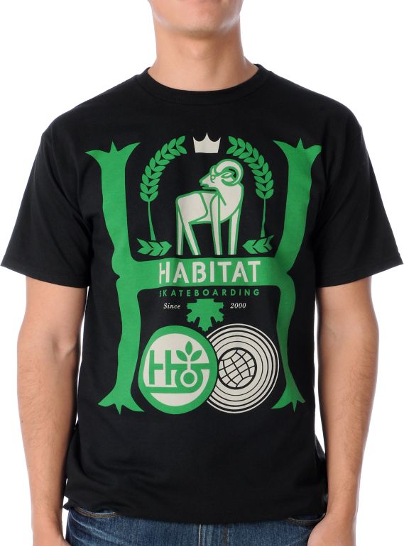 Habitat Aristocrat Black Tee Shirt