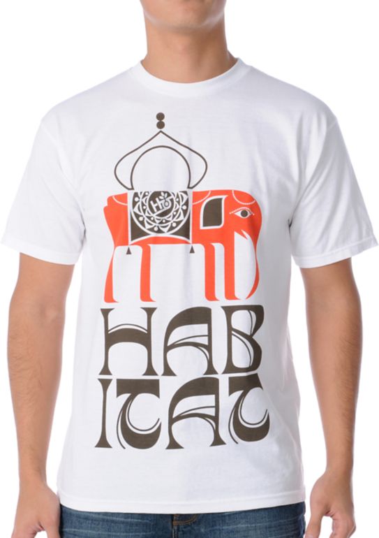 Habitat Elephant White Tee Shirt