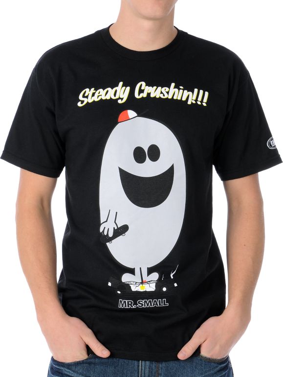 Real Steady Crushin Black Tee Shirt