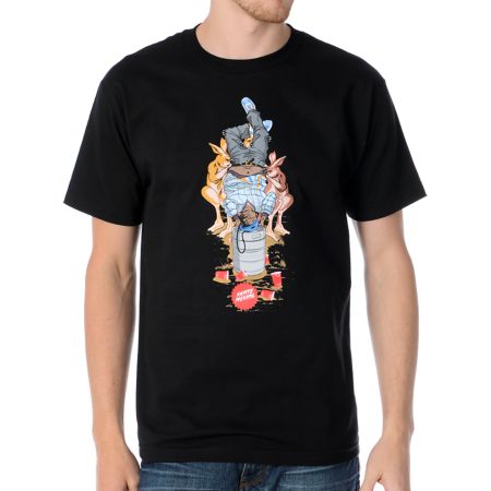 Skate Mental Keg Stand B Black Tee Shirt