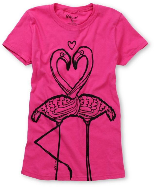 Ralik Girls Vice Love Hot Pink Tee Shirt