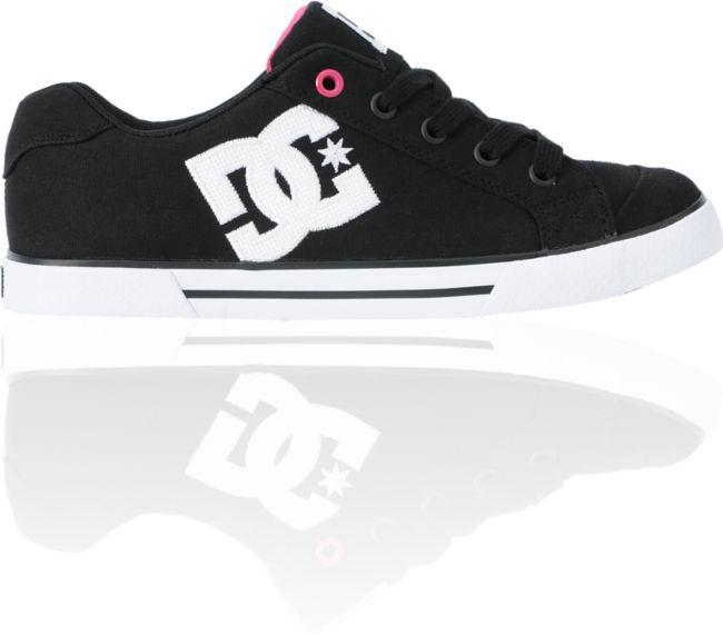 DC Shoes Girls Chelsea TX Black & Pink Shoe
