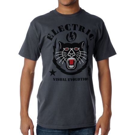 Electric Night Prowler Charcoal Tee Shirt 