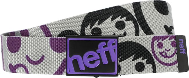 Neff Bounce Grey & Purple Scout Belt