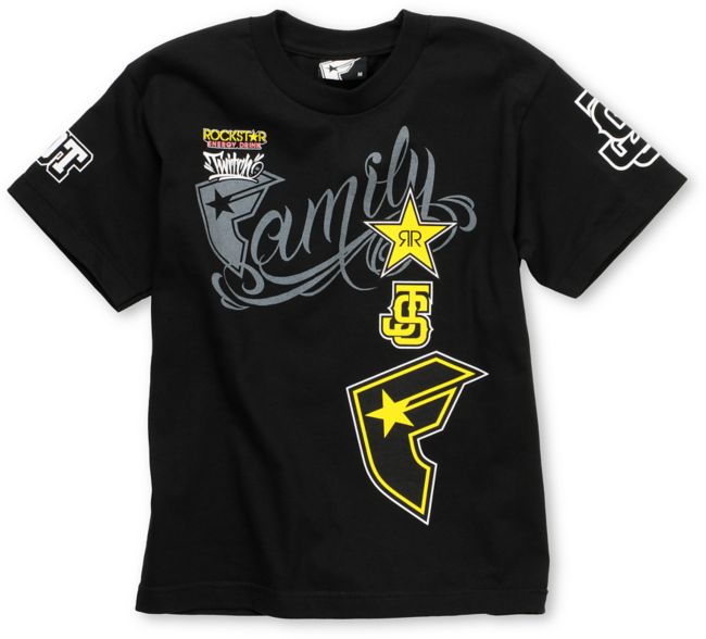 Famous Stars & Straps Twitch 99 Boys Black Tee Shirt