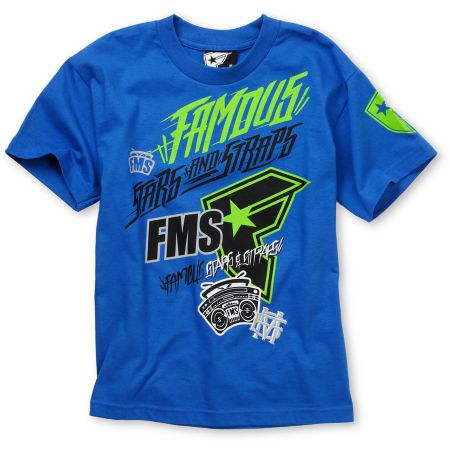Famous Stars & Straps Swish Boys Blue Tee Shirt