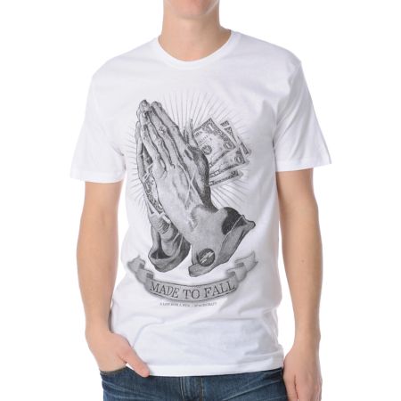 Spacecraft Pray For More White Tee Shirt