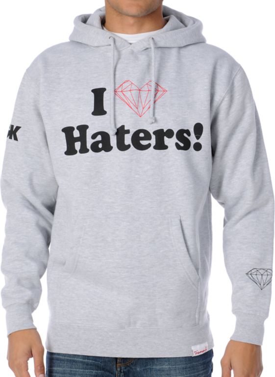 Diamond Supply x DGK Haters Grey Hoodie