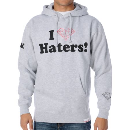 Diamond Supply x DGK Haters Grey Hoodie