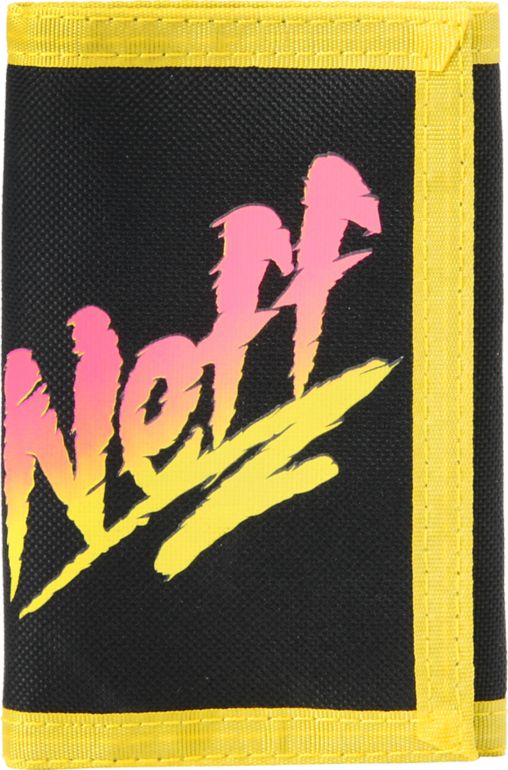 Neff Rippin Yellow & Black Tri Fold Wallet