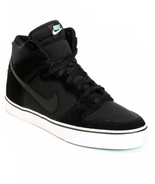 Nike 6.0 Dunk High LR Black & Tropical Twist Teal Skate Shoe