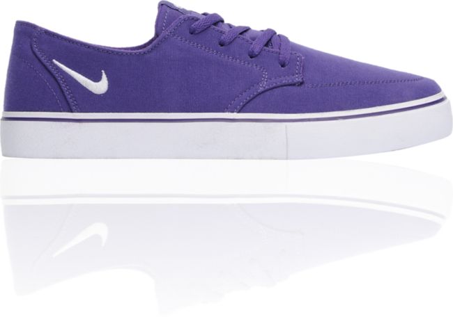 Nike 6.0 Braata LR Club Purple & White Canvas Skate Shoe