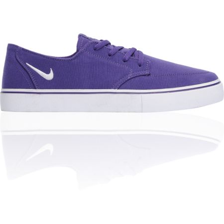 Nike 6.0 Braata LR Club Purple & White Canvas Skate Shoe