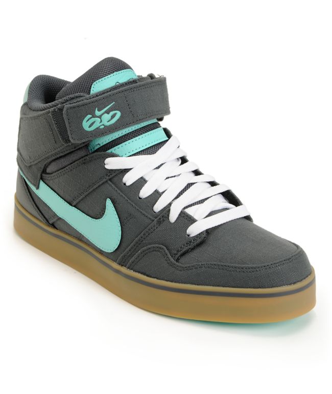 Nike 6.0 Mogan Mid 2 SE Anthracite & Tropical Twist Skate Shoe