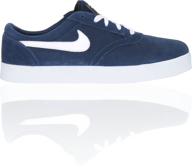 Nike SB P-Rod Vulc Rod Obsidian, Blue & White Suede Skate Shoe
