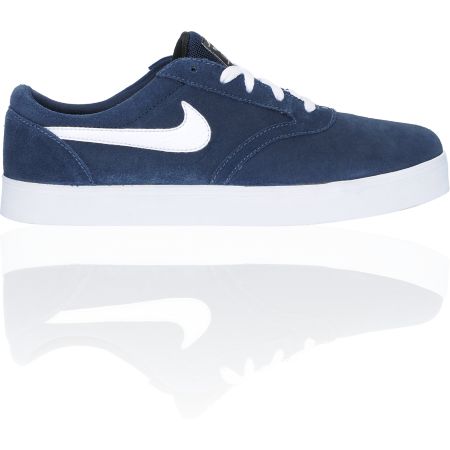 Nike SB P-Rod Vulc Rod Obsidian, Blue & White Suede Skate Shoe