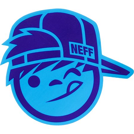 Neff Suckerface Blue Sticker