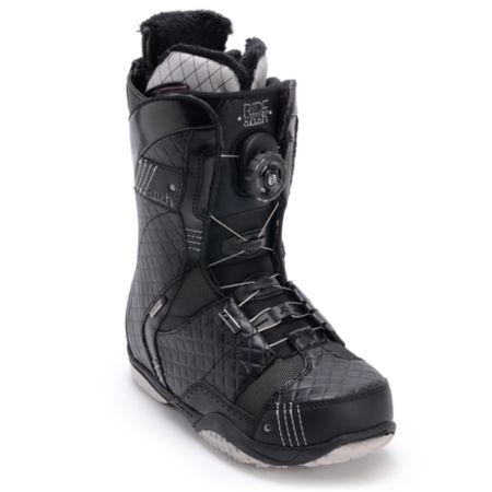 Ride Sash BOA Coiler Black 2012 Girls Snowboard Boots