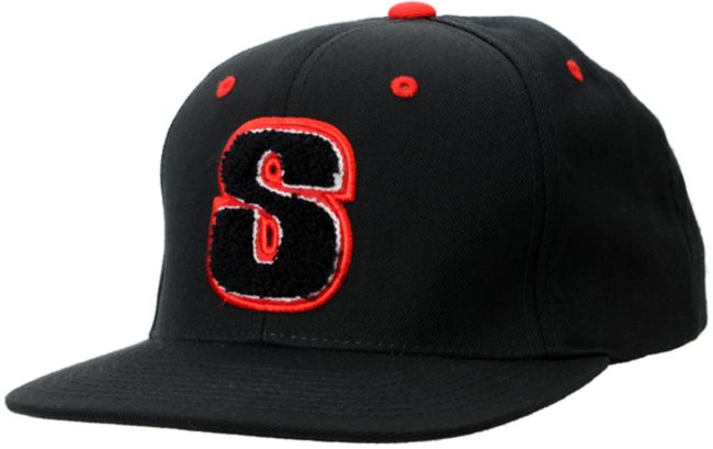 Stussy S Chenille Black Starter Snapback Hat