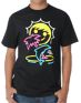 Neff Neon Island Black Tee Shirt