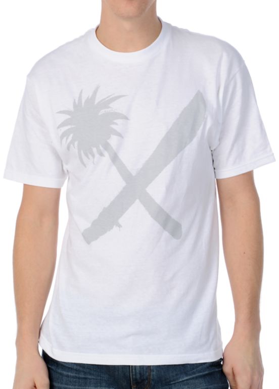 Us Vs Them India Ink White Tee Shirt