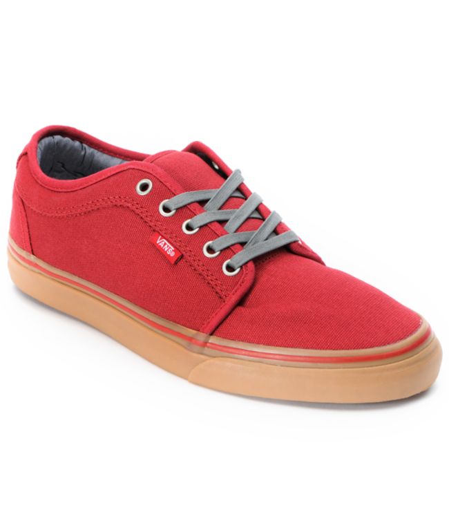 Vans Chukka Low Scarlet Canvas & Gum Shoe