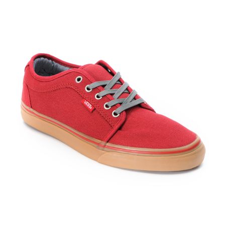 Vans Chukka Low Scarlet Canvas & Gum Shoe